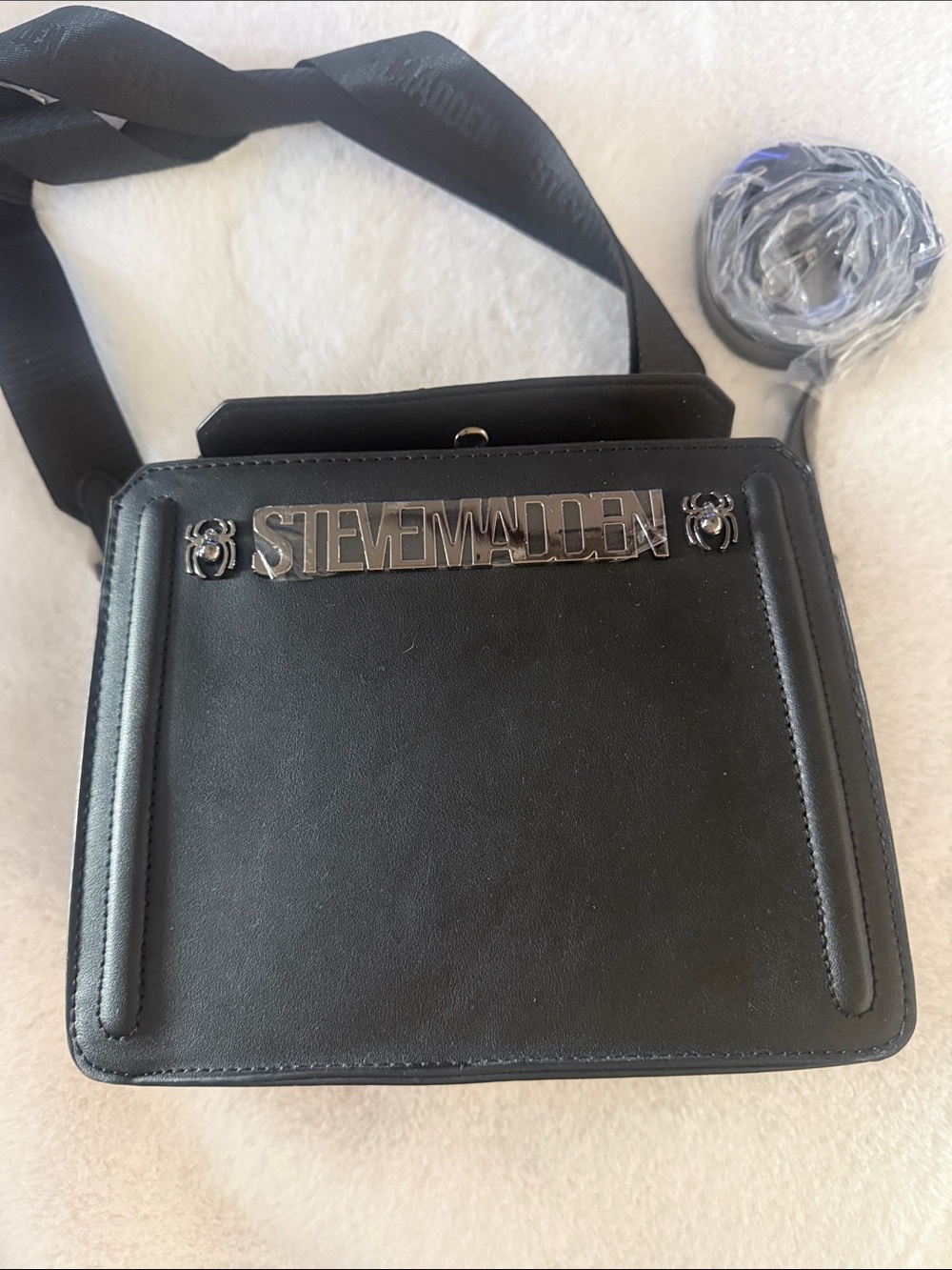 Steve Madden Black spider Halloween Crossbody Bag Bevlyn bag 🕷️🕷️